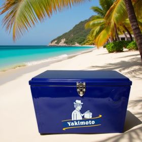 Yakimoto 20L Insulated Cooler Box With 4-Day Ice Retention, Portable Ice Chest -Reflex Blue, 35 Can Capacity