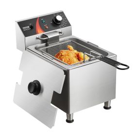 VEVOR Commercial Electric Deep Fryer Countertop Deep Fryer 1750W 12Qt / 11.5L