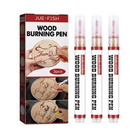 Jue-Fish Wood Burning Pen Set Wood Marker Kids Diy Branding Brush Burning Wood Marker Set