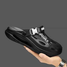 A Pair of Men's New Clogs, Summer New Wear-Resistant Non-Slip Sports Beach Shoes for Outer Wear, Driving Soft Soles, Comfortable Men's Shoes (Shoe Size: 42-43, Color: 5561 Heise)