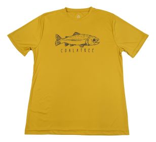 Fish Quick Dry Tee (Color: Honey, size: small)