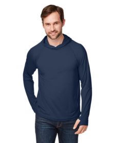 Unisex JAQ Stretch Performance Hoodie - CARBON - XXS (Color: CLASSIC NAVY, size: XXS)