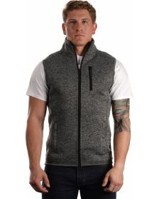 Burnside B3910 Men's Sweater Knit Vest (Color: HEATHER CHARCOAL, size: XL)
