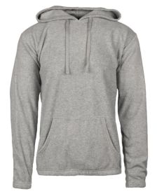 Burnside B3500 Unisex Pullover Hooded Polar Fleece (Color: HEATHER GREY, size: 2XL)