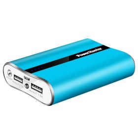 PowerMaster 12000mAh Portable Charger with Dual USB Ports 3.1A Output Power Bank Ultra-Compact External Battery Pack Fast Charging for IOS Phone (Color: Blue, size: One size)